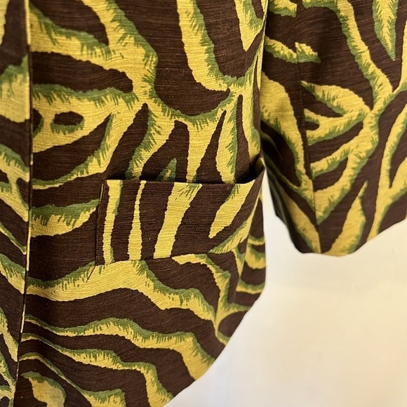 SilkLand Silk One Button Front Blazer with Pockets, Sz. S. - Picture 4 of 8